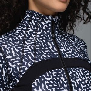 Lululemon Define Jacket Net Pop Navy White (Size 6)